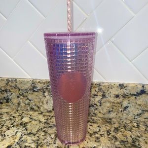 Pink iridescent Starbucks tumbler